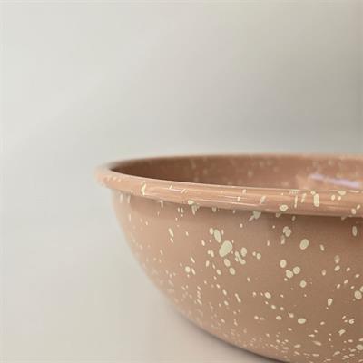 Emaye Kase Serpme Desen Pudra 32 cm
