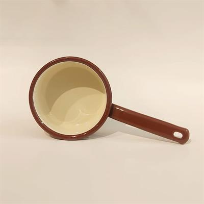 Emaye Kaserol 12 cm Kahverengi