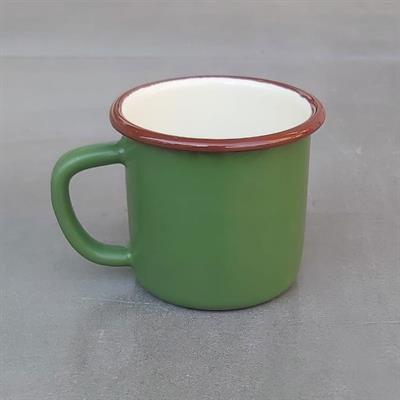 Emayra Emaye Kupa Asker Yeşili - 380 ml