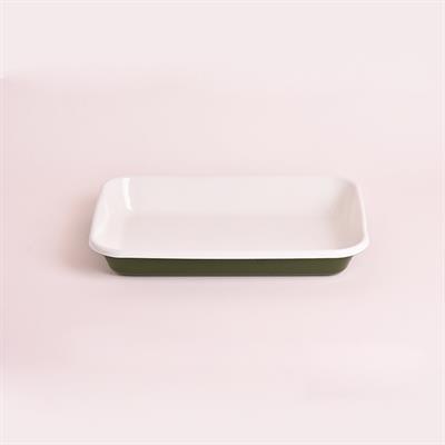 Emaye Meze Tabağı A. Yeşil 27 x 19 cm