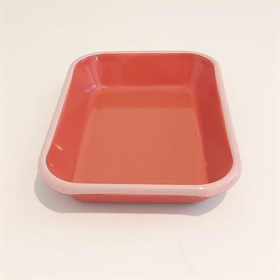 Emayra Emaye Meze Tabağı Kiremit 27x19 cm