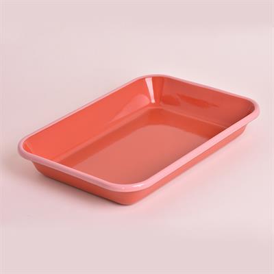 Emayra Emaye Meze Tabağı Kiremit 27x19 cm
