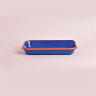 Emaye Meze Tabağı Kobalt 27 x 19 cm