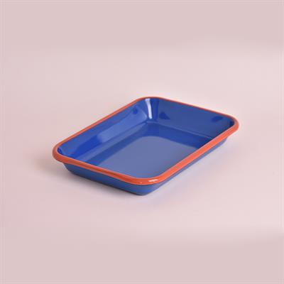 Emaye Meze Tabağı Kobalt 27 x 19 cm