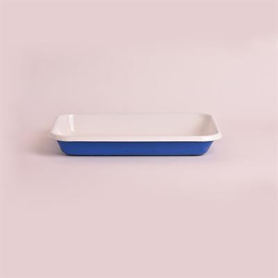 Emaye Meze Tabağı Lacivert 27 x 19 cm