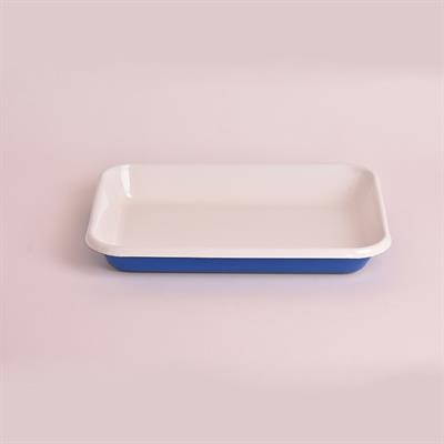 Emaye Meze Tabağı Lacivert 27 x 19 cm