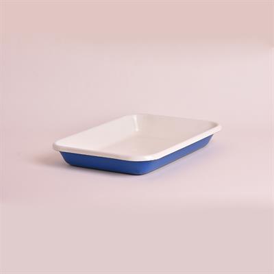 Emaye Meze Tabağı Lacivert 27 x 19 cm