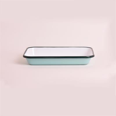 Emayra Emaye Meze Tabağı Nil Mavi 27x19 cm