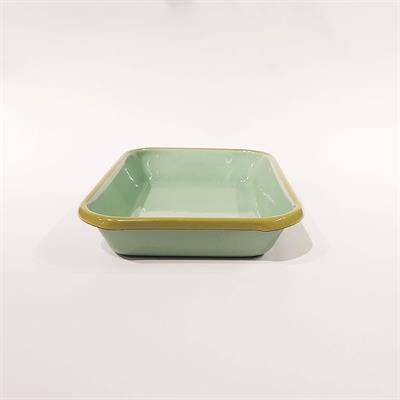 Emaye 22x16 cm Meze Tabağı Nil Yeşili -K. F.Yeşili 