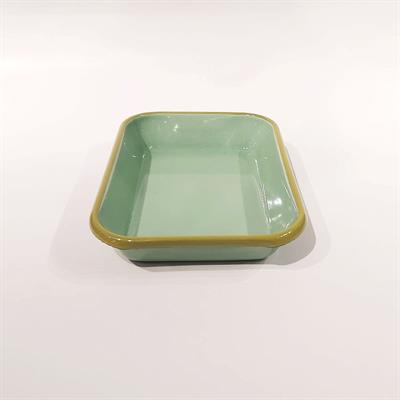 Emaye 22x16 cm Meze Tabağı Nil Yeşili -K. F.Yeşili 