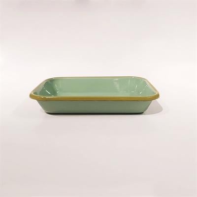 Emaye 22x16 cm Meze Tabağı Nil Yeşili -K. F.Yeşili 