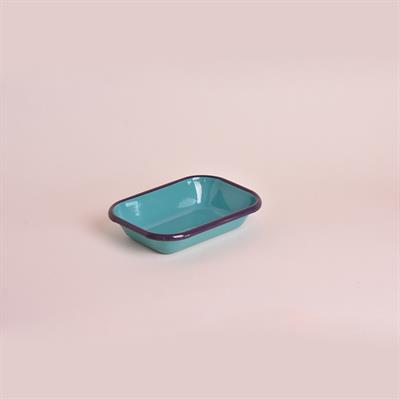 Emaye Meze Tabağı Turkuaz-Mor 16 cm