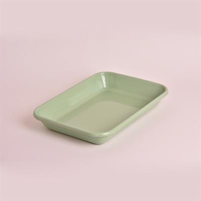 Emaye Meze Tabağı Nil Yeşil 27 x 19 cm