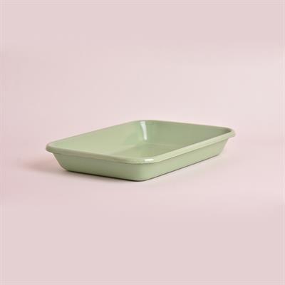 Emaye Meze Tabağı Nil Yeşil 27 x 19 cm