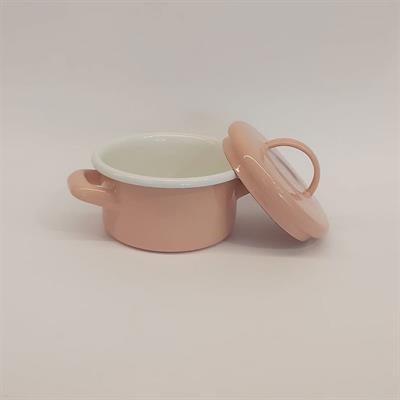Emaye Mini Tencere 12 cm Yavruağzı