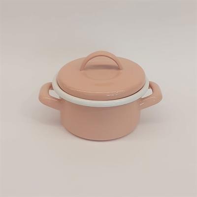 Emaye Mini Tencere 12 cm Yavruağzı