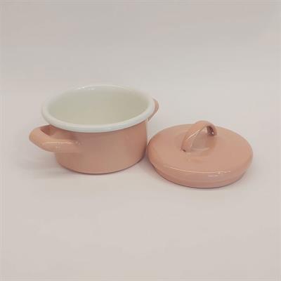 Emaye Mini Tencere 12 cm Yavruağzı