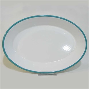 Emaye Oval İskender Tabağı Turkuaz