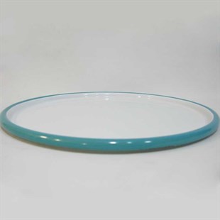 Emaye Pizza Tabağı 28 cm Turkuaz