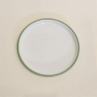 Emaye Pizza Tepsisi 22 No Nil Yeşili