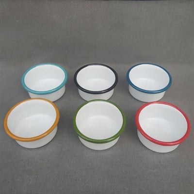 Emaye Reçellik Sosluk Beyaz Turkuaz