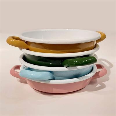 Emaye Sahan 19 cm Gül Kurusu