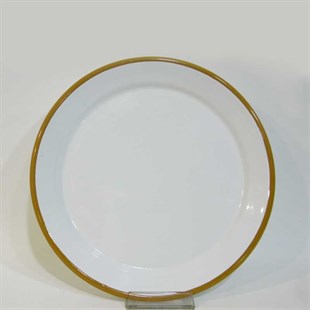 Emaye Servis Tabağı 25 cm Oksit Sarı