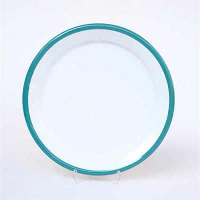 Emaye Servis Tabağı 25 cm Turkuaz