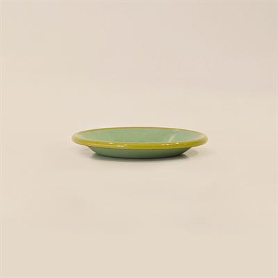 Emaye Tabak 12 cm Nil Yeşili Kordon Fıstık Yeşili