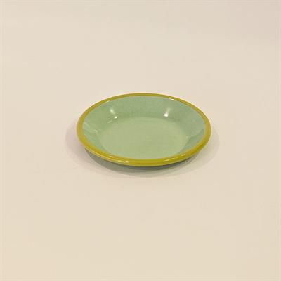 Emaye Tabak 12 cm Nil Yeşili Kordon Fıstık Yeşili