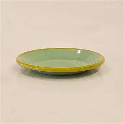 Emaye Tabak 12 cm Nil Yeşili Kordon Fıstık Yeşili