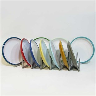 Emaye Tabak 20 cm Mint Mavi