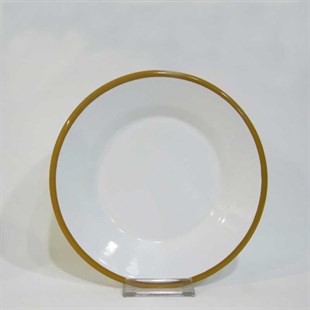 Emaye 21 cm Kenar Tabak Oksit Sarı