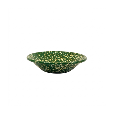 Emayra Emaye Kase 17 cm Serpme Desen | Yeşil