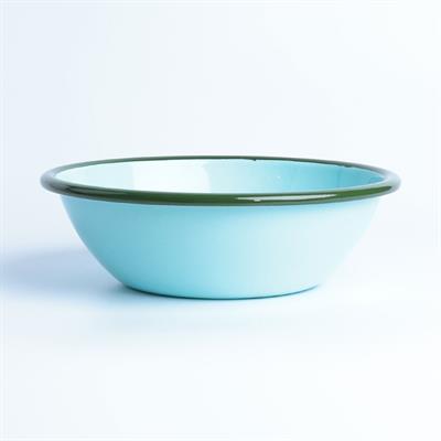 Emayra Emaye Salata Kasesi 20 cm | Gök Mavi Kordon Yeşil