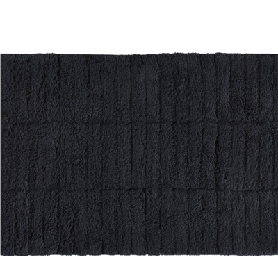 Fayans Banyo Paspası Siyah %100 Pamuk 50x80 cm