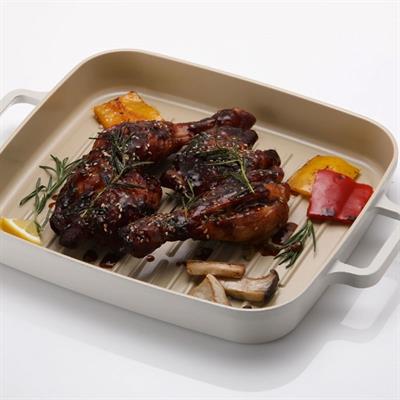 Fika Dikdörtgen Alüminyum Grill Tava 28 cm