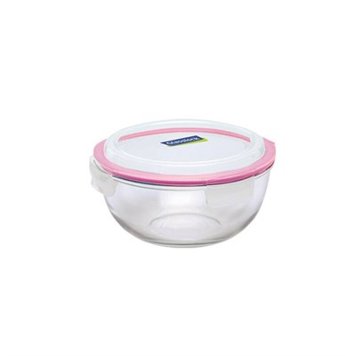 Glasslock Yuvarlak Cam Saklama Kabı 1000 ml - Temperli Cam, Sızdırmaz ve Mikrodalgaya Uygun