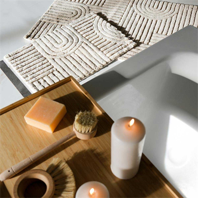 HCW Babil 2li Banyo Paspas Seti Bej 40x60-60x100 cm