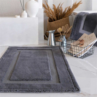 HCW Stan 2li Banyo Paspas Seti Antrasit 40x60-60x100 cm