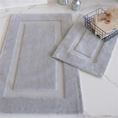 HCW Stan 2li Banyo Paspas Seti Gri 40x60-60x100 cm