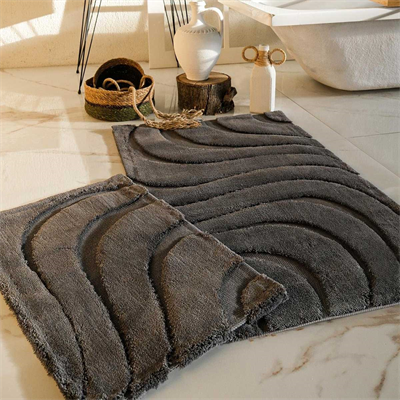 HCW Vaven 2li Banyo Paspas Seti Antrasit 40x60-60x100 cm