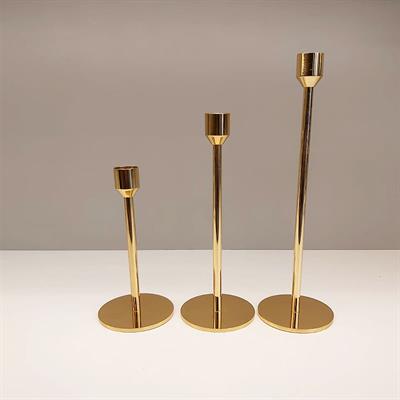 Hera 3lü Mumluk Parlak Gold