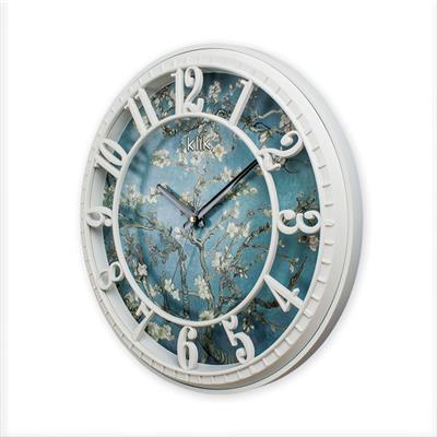 Hisar Badem Çiçekleri Desen Duvar Saati