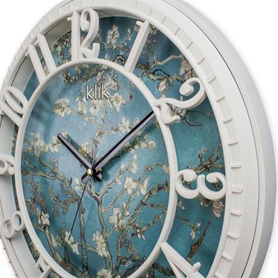 Hisar Badem Çiçekleri Desen Duvar Saati