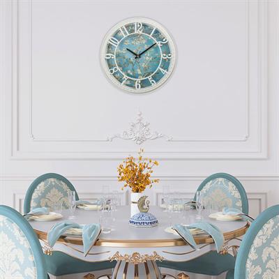 Hisar Badem Çiçekleri Desen Duvar Saati