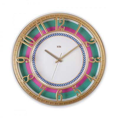 Hisar Hare Duvar Saati | 40 cm Gold Sessiz Dekoratif Saat