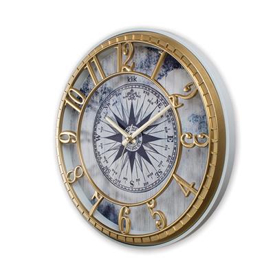 Hisar Pusula Duvar Saati 40 cm | Marin Sessiz Dekoratif Saat