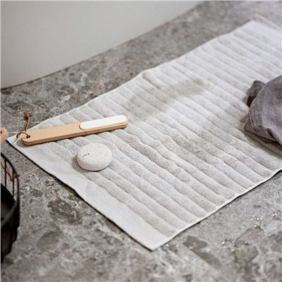 Inu Banyo Paspası Beyaz %100 Pamuk 50x80 cm