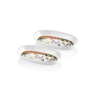 Jardin Oval Servis Krem 26 cm 2li Set